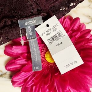 aerie Intimates & Sleepwear - Aerie Maroon Lace Bralette NWT aerie Intimates & Sleepwear - Aerie Maroon Lace Bralette NWT